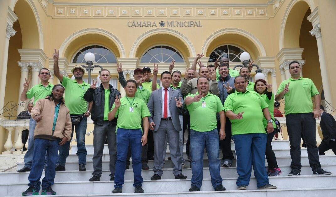 Diretores do Sindimoc estavam presentes na Câmara hoje, quando seria votado o Projeto de Lei