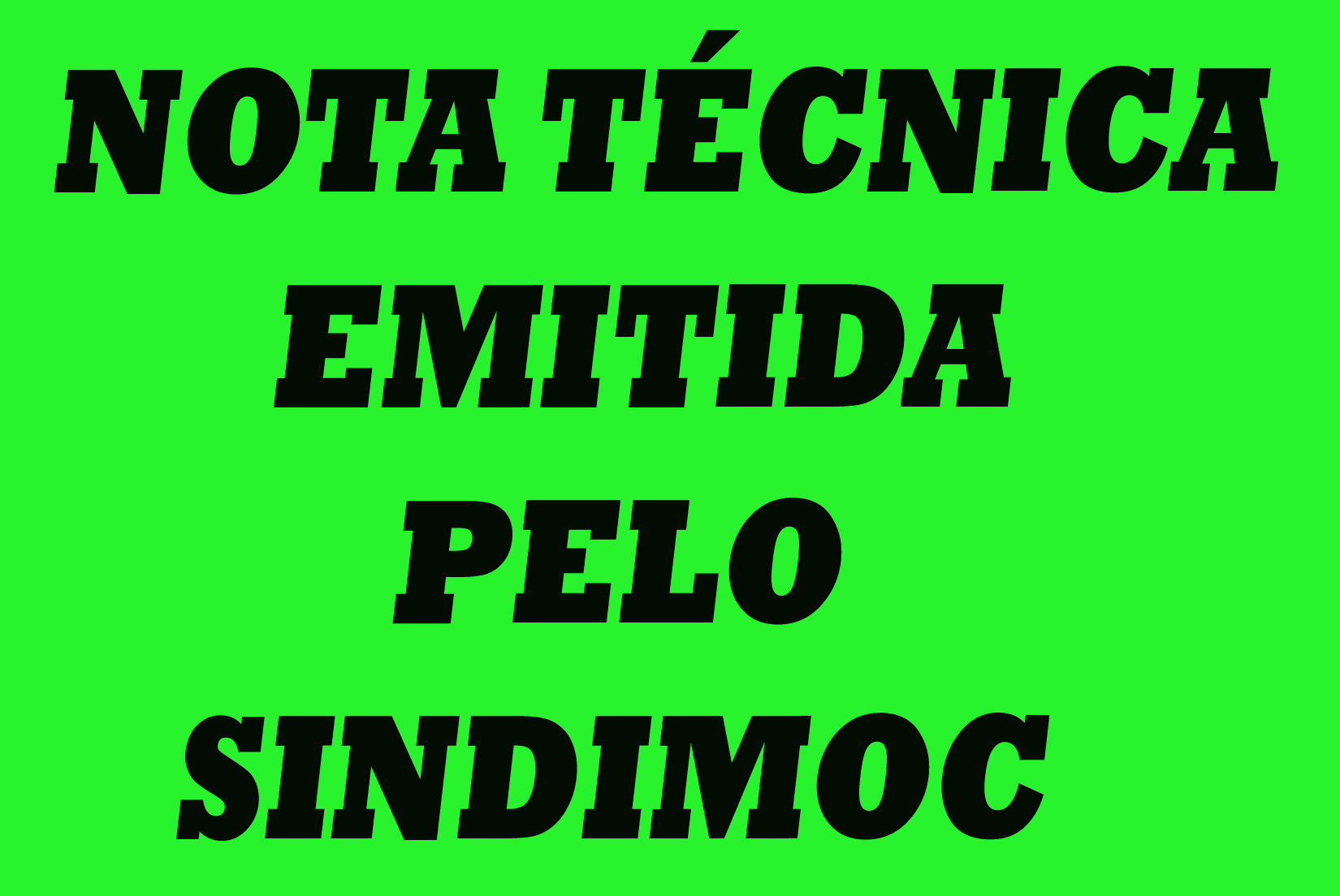 Sindimoc esclarece