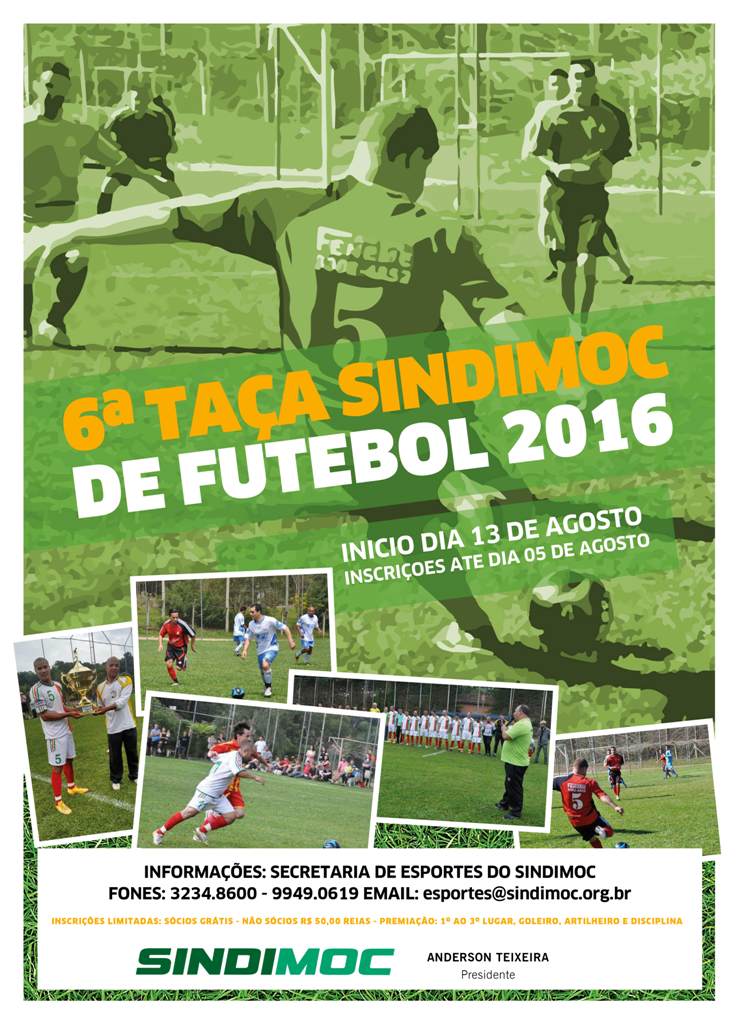 Vem aí a 6ª Taça Sindimoc de Futebol!