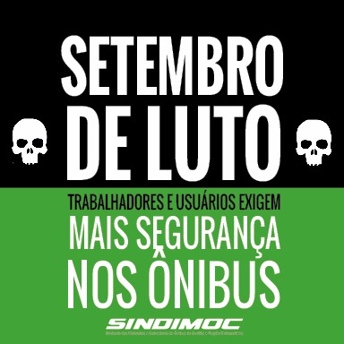 Paralisações por mais segurança nos ônibus chamam para ato em 20 de setembro
