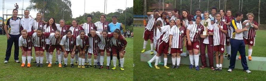 Ajax Bordô campeã do futebol feminino do Sindimoc