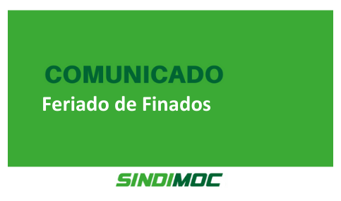 Sindimoc informa sobre o feriado de Finados