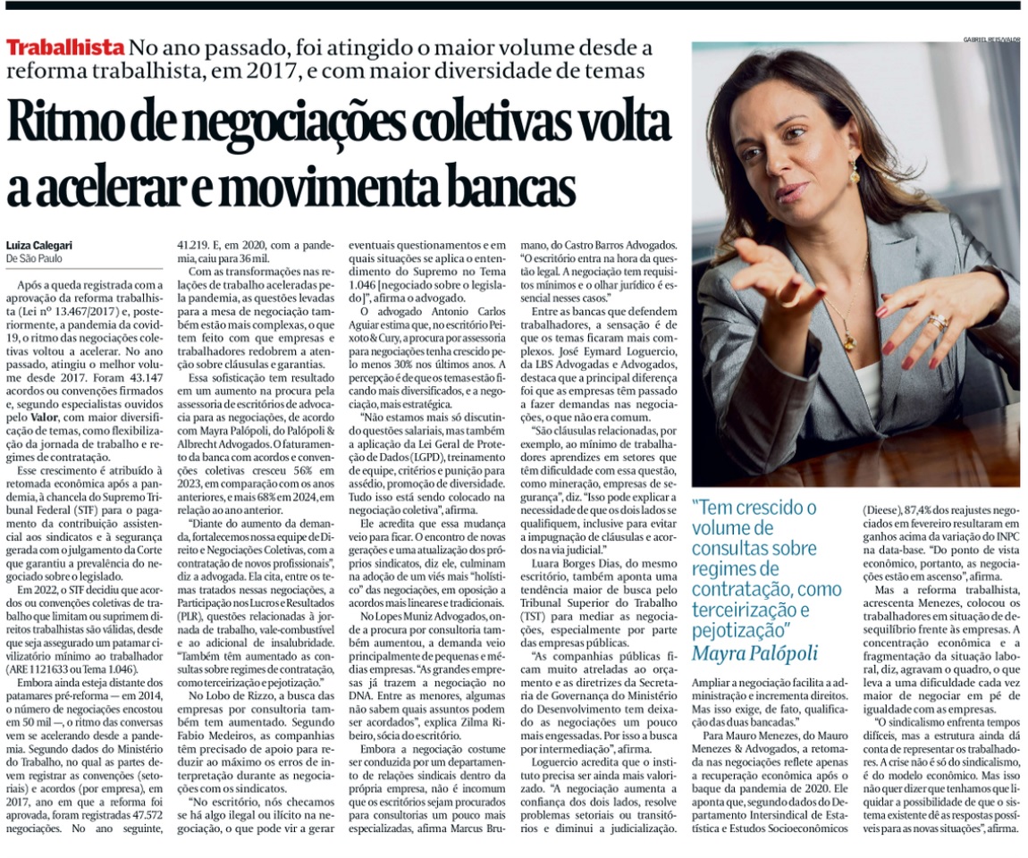 Ritmo de negociações coletivas volta a acelerar e movimenta bancas
