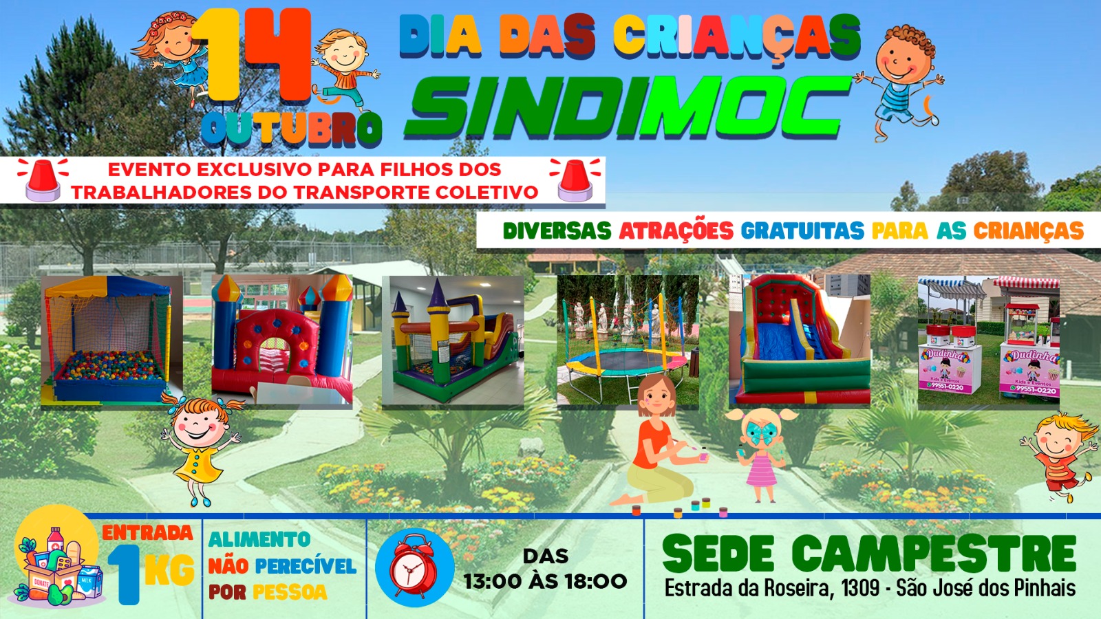 Sindimoc traz programação especial para o Dia das Crianças!