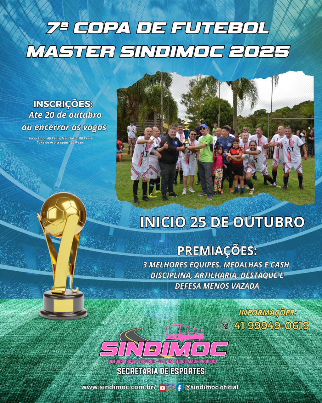 VEM AI A 7ª COPA DE FUTEBOL MASTER