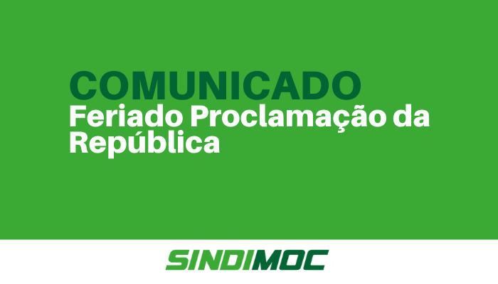 Comunicado - Atividades no Feriado de Proclamação da República